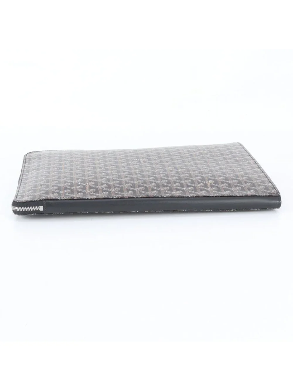 Goyard Sorbonne Herringbone Leather Clutch Pouch Business